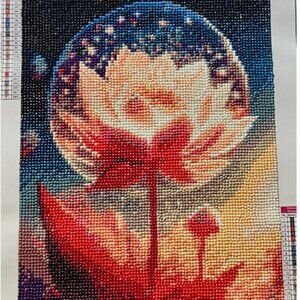 Diamond Painting Finished Completed 3D Wall Art 30x40 cm Flower Diamond Art